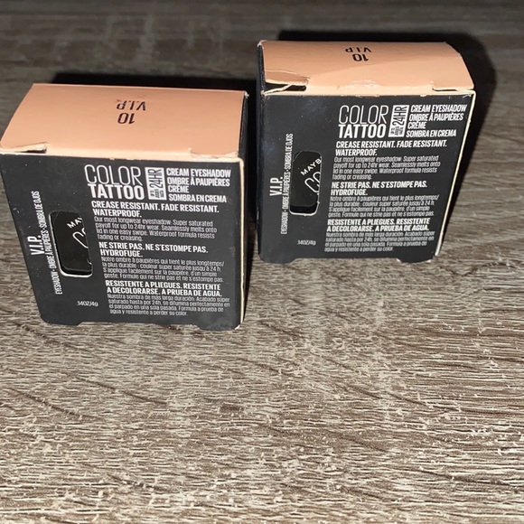 2 Maybelline Color Tattoo Up To 24 HR New Longwear Cream Eyeshadow 10 VIP New - Picture 6 of 8
